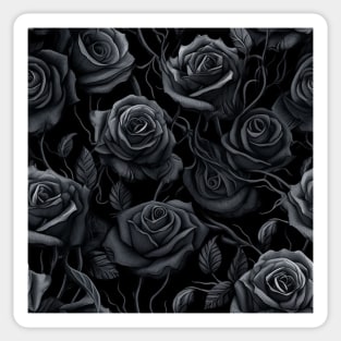 Eternal Wall of Black Roses Sticker